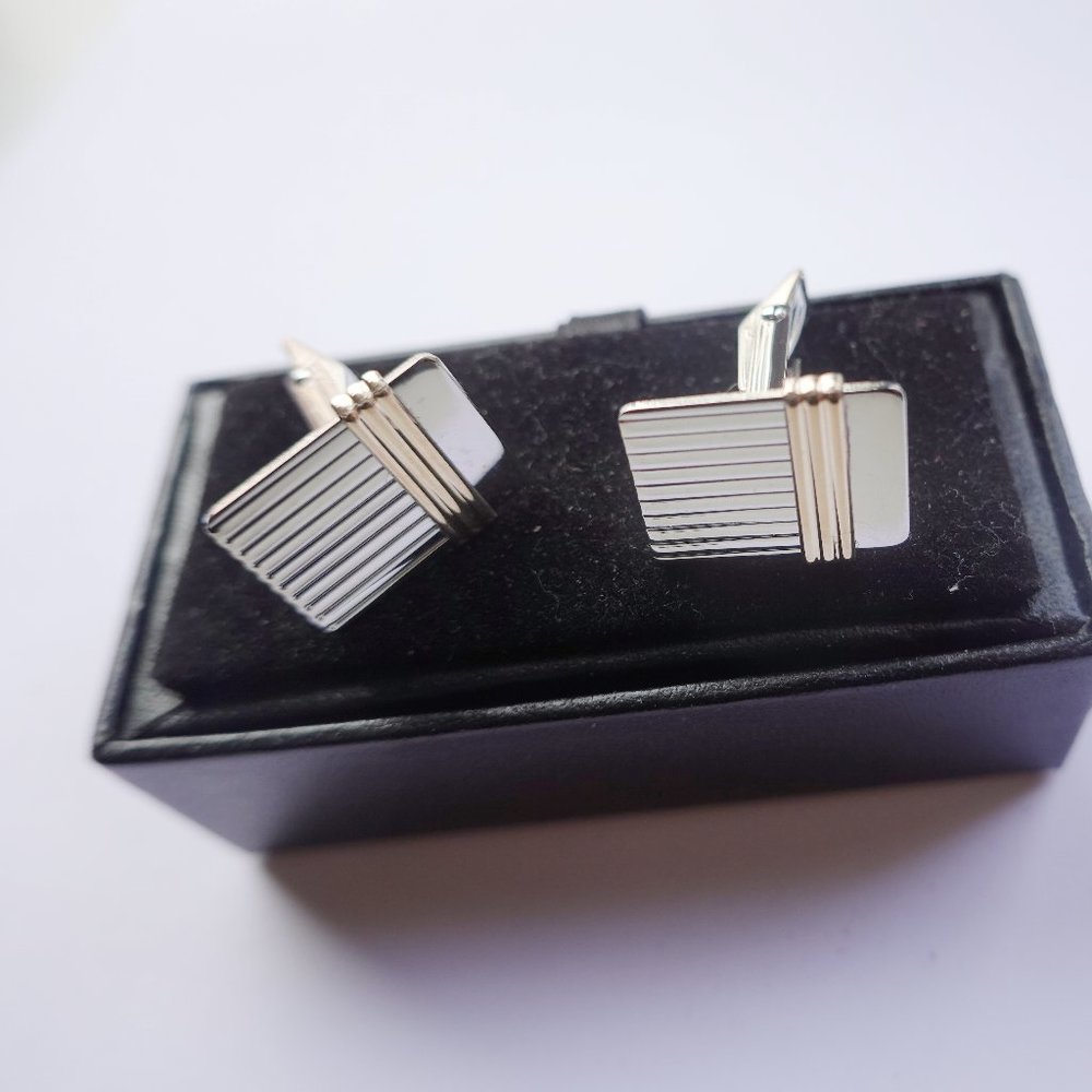 Dolan Bullock Sterling Silver  925 14k Overlay Cufflinks